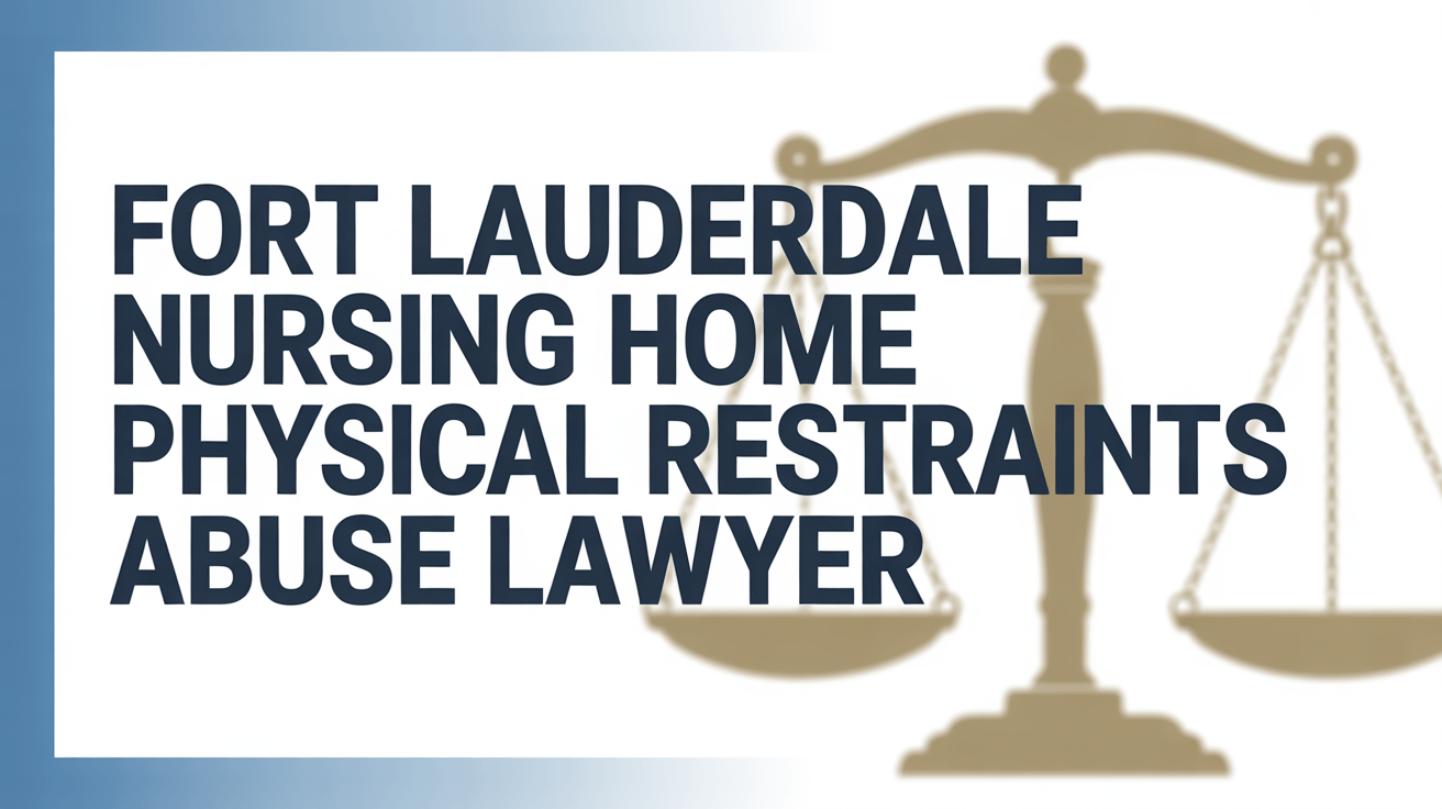 Fort Lauderdale Nursing Home Physical Restraints Abuse Lawyer