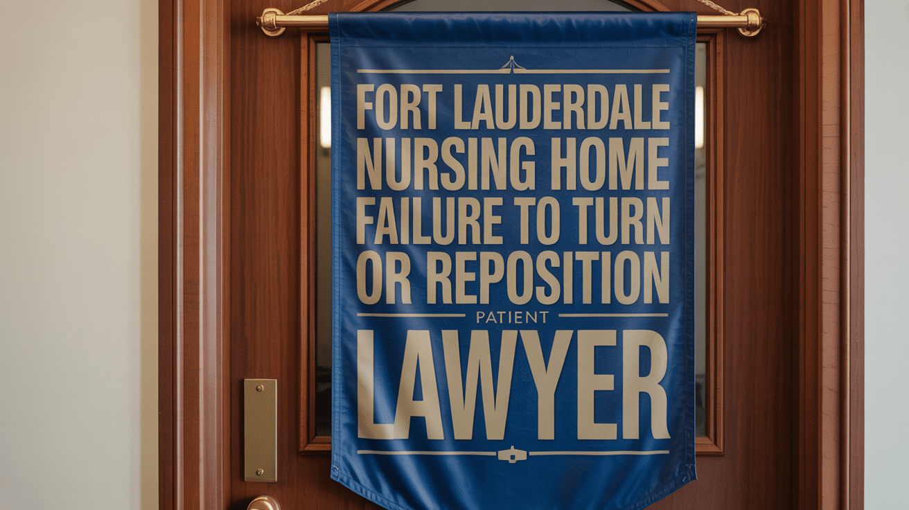 Fort Lauderdale Nursing Home Failure to Turn or Reposition Patient Lawyer