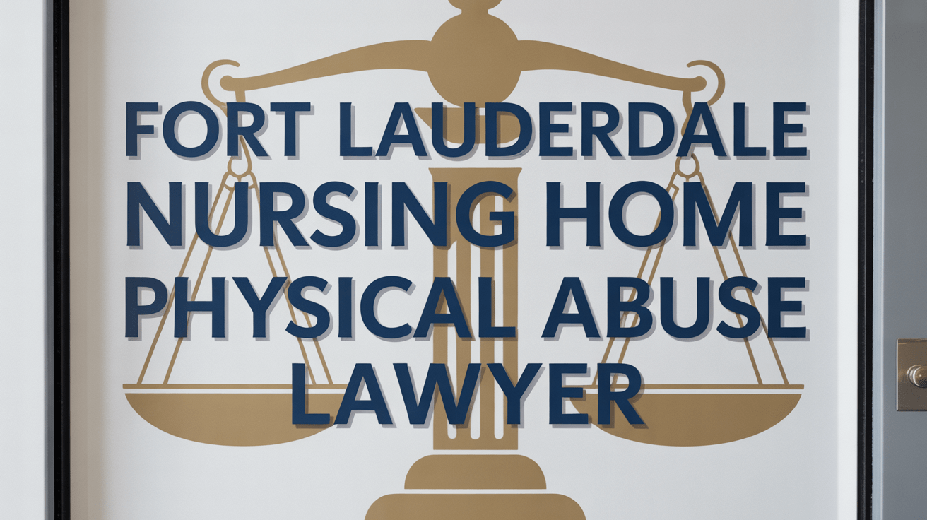 Fort Lauderdale Nursing Home Physical Abuse Lawyer