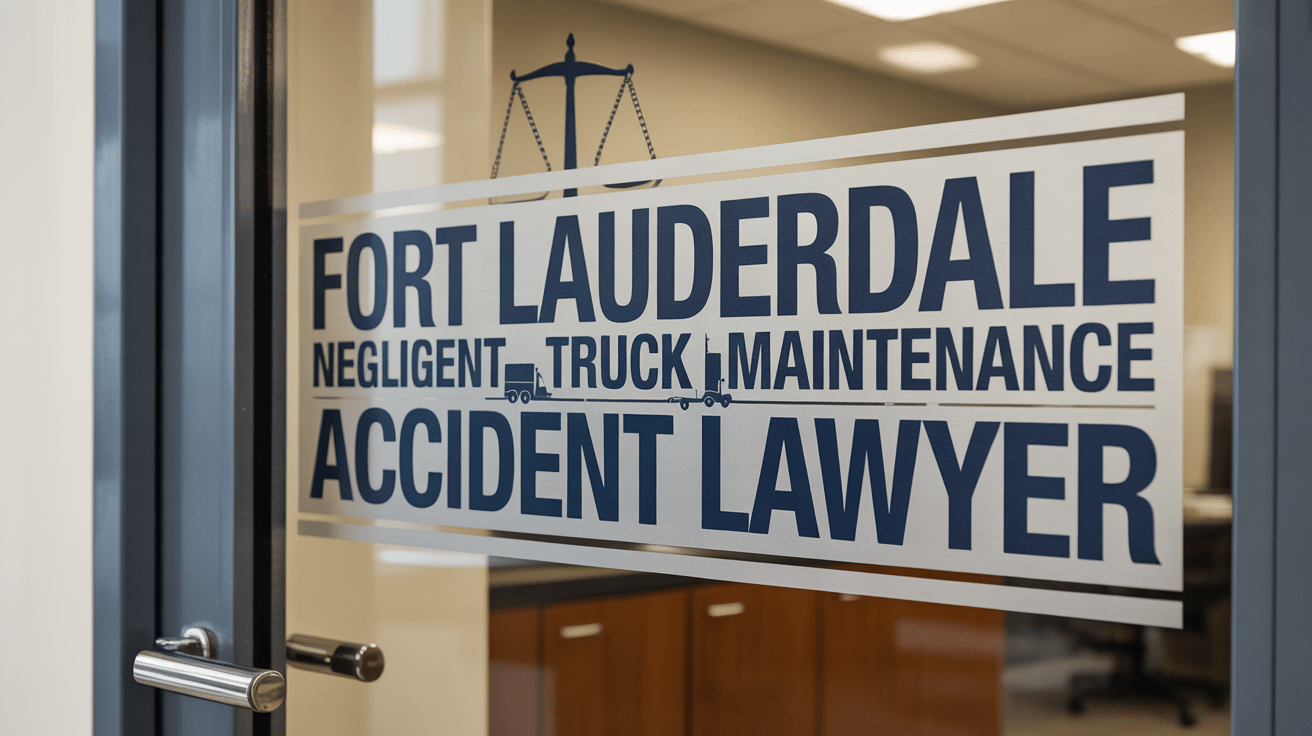 Fort Lauderdale Negligent Truck Maintenance Injury Lawyer 