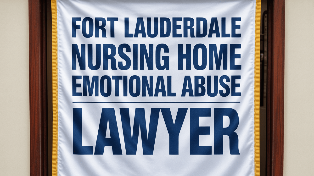 Fort Lauderdale Nursing Home Emotional Abuse Lawyer