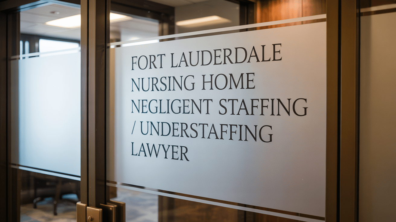 Fort Lauderdale Nursing Home Negligent Staffing / Understaffing Lawyer
