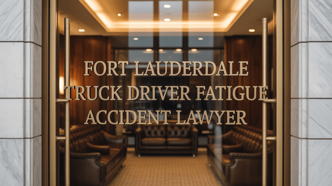Fort Lauderdale Truck Driver Fatigue Accident Lawyer