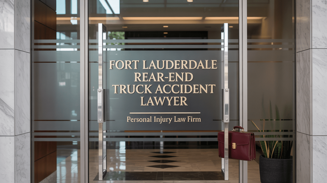 Fort Lauderdale Rear-End Truck Accident Lawyer