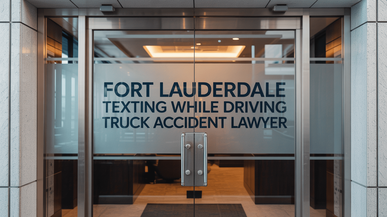 Fort Lauderdale Texting While Driving Truck Accident Lawyer