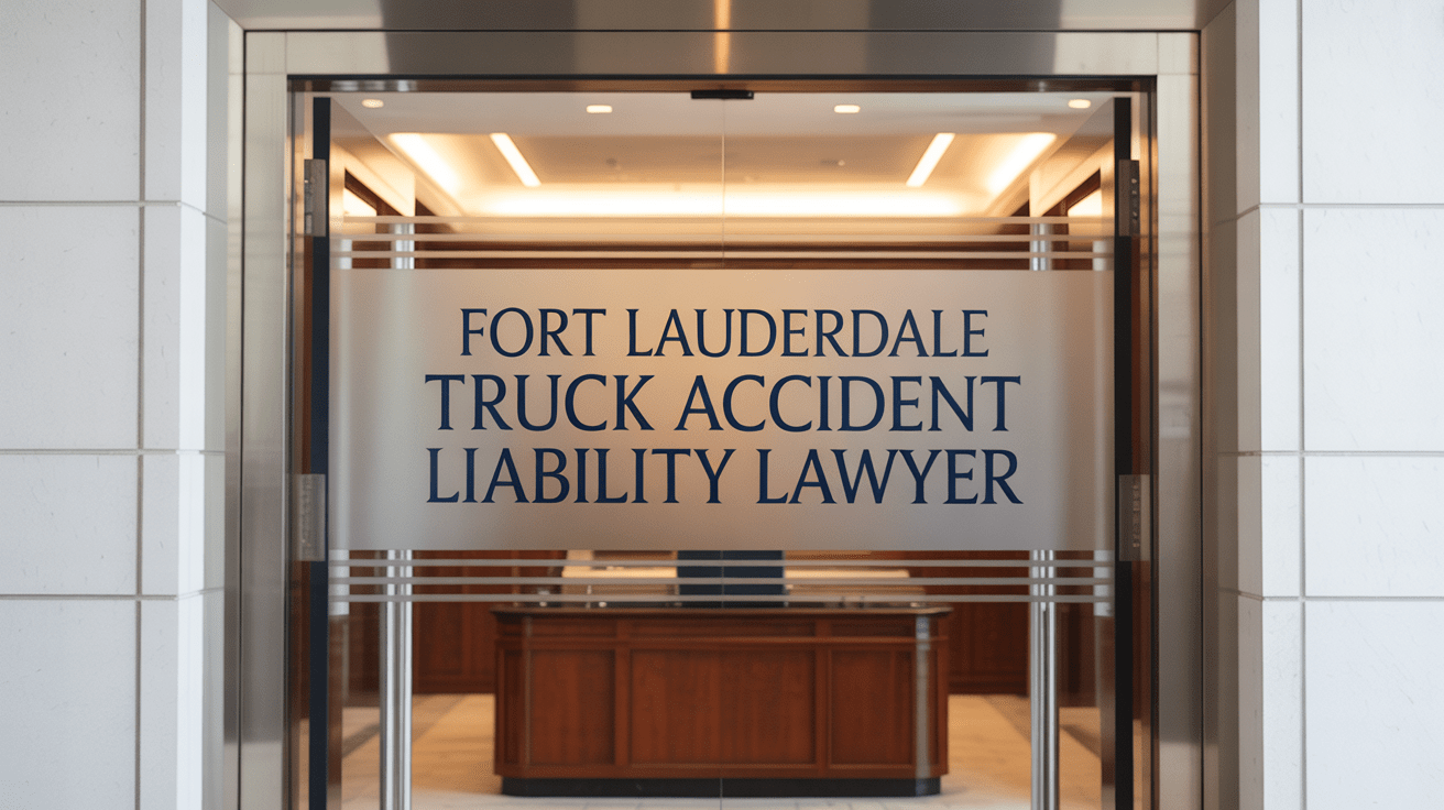 Fort Lauderdale Truck Accident Liability Lawyer
