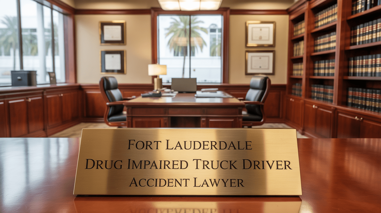 Fort Lauderdale Drug Impaired Truck Driver Accident