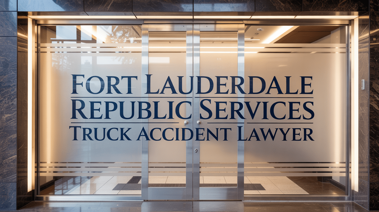 Fort Lauderdale Republic Services Truck Accident Lawyer