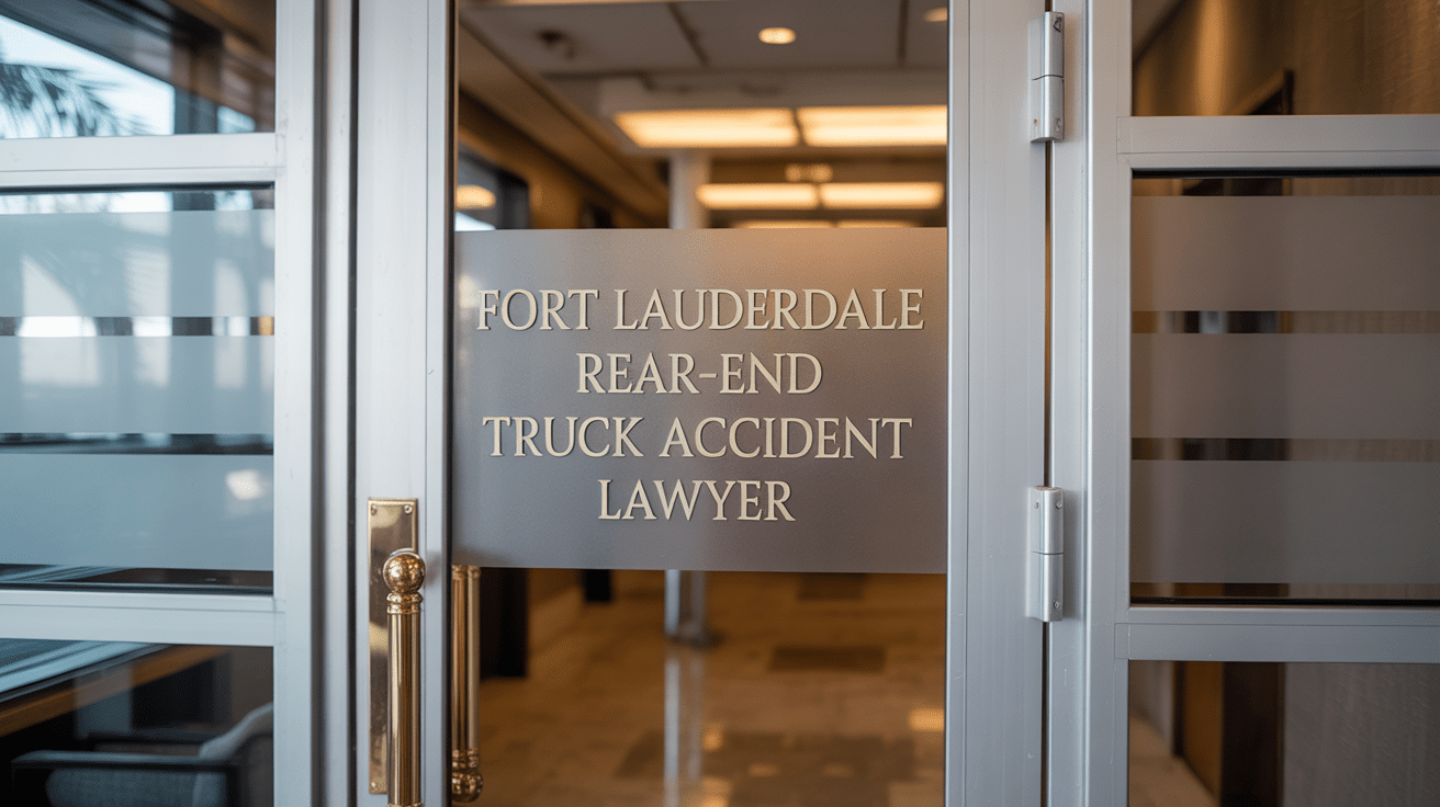 Fort Lauderdale Rear-End Truck Accident Lawyer