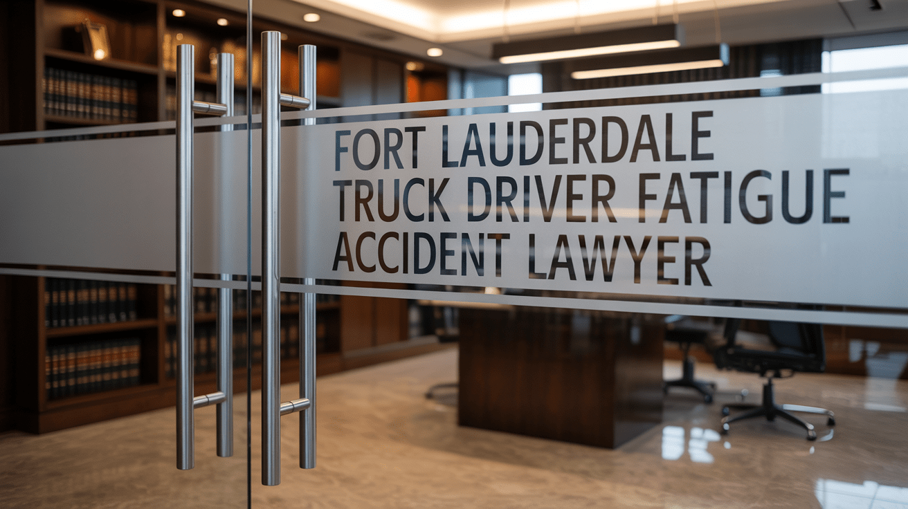 Fort Lauderdale Truck Driver Fatigue Accident Lawyer