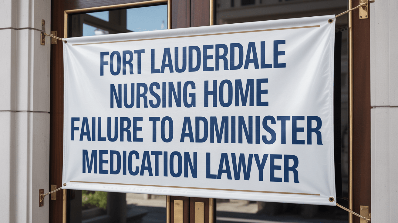 Fort Lauderdale Nursing Home Failure to Administer Medication Lawyer