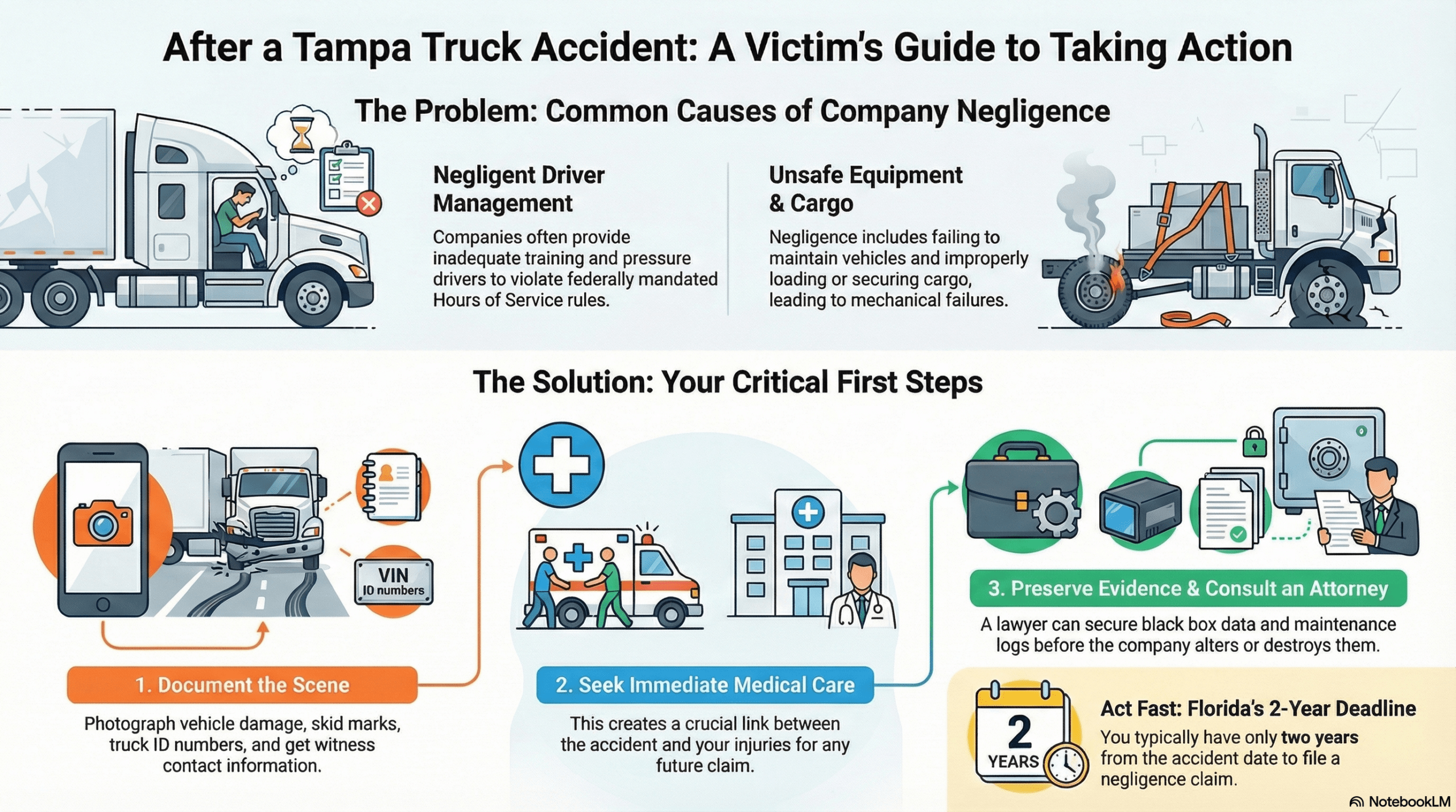 Tampa Trucking Company Negligence Lawyer