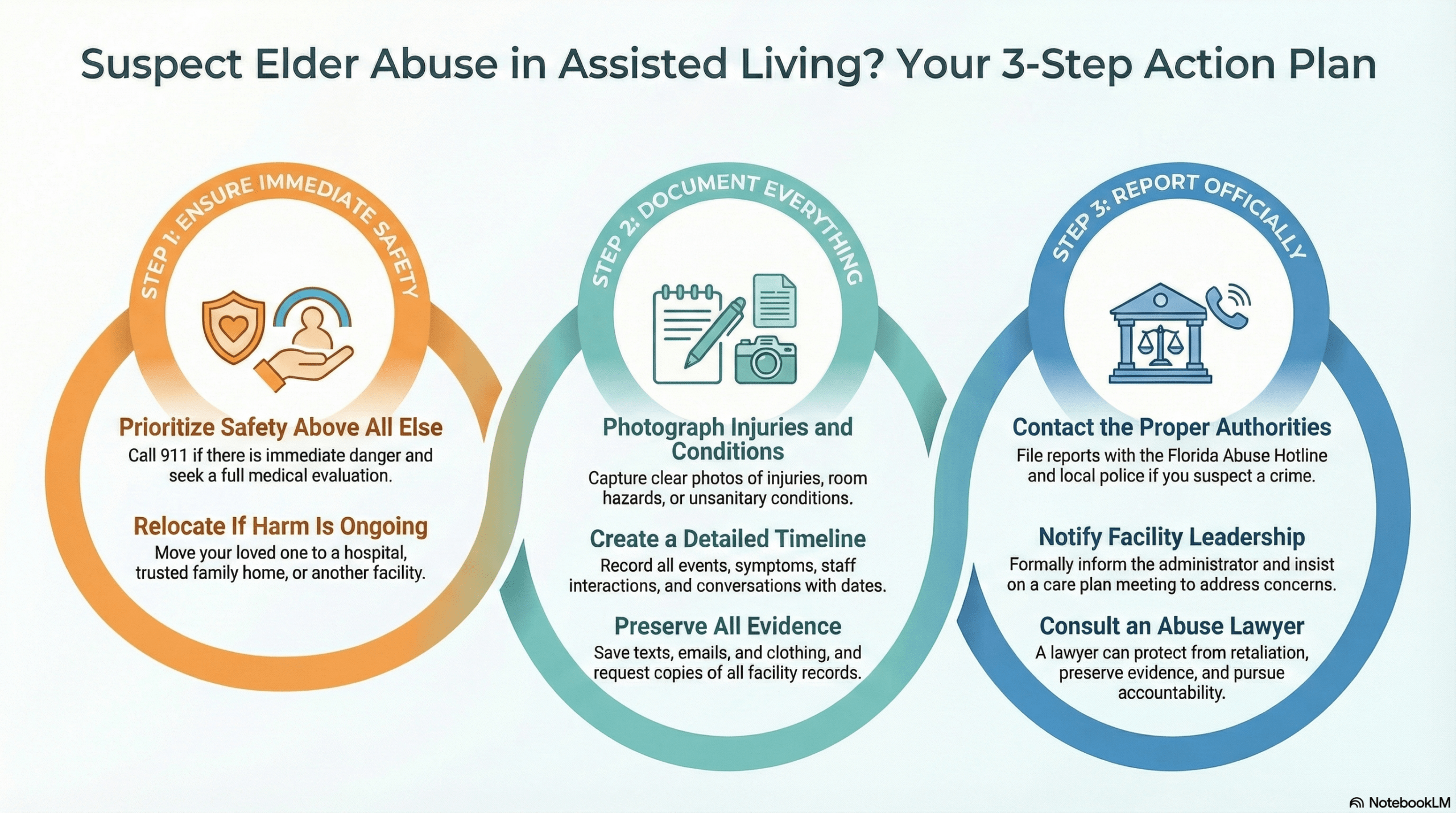 Suspect Elder Abuse: 3-Step Action Plan