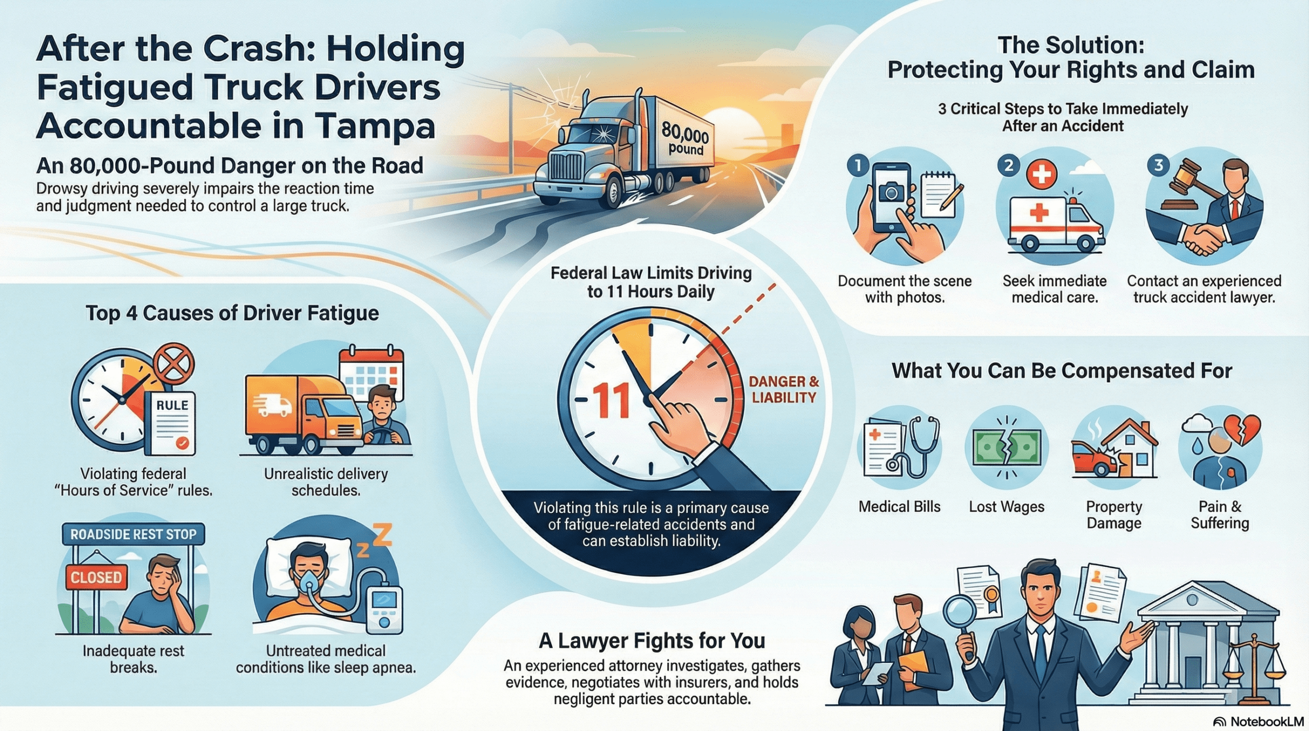 Tampa Fatigued Truck Driver Accident Lawyer