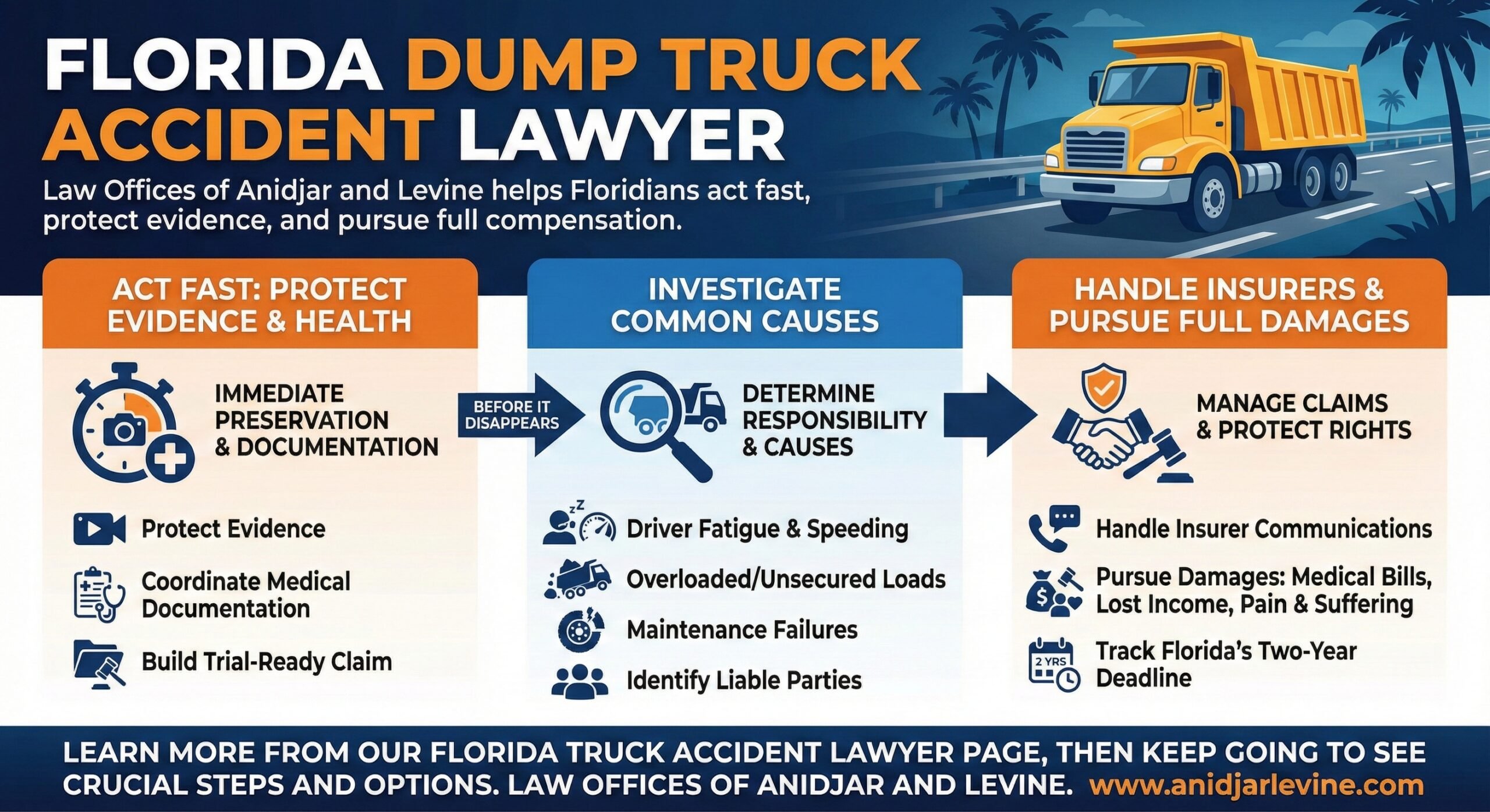Florida Dump Truck Accident Lawyer