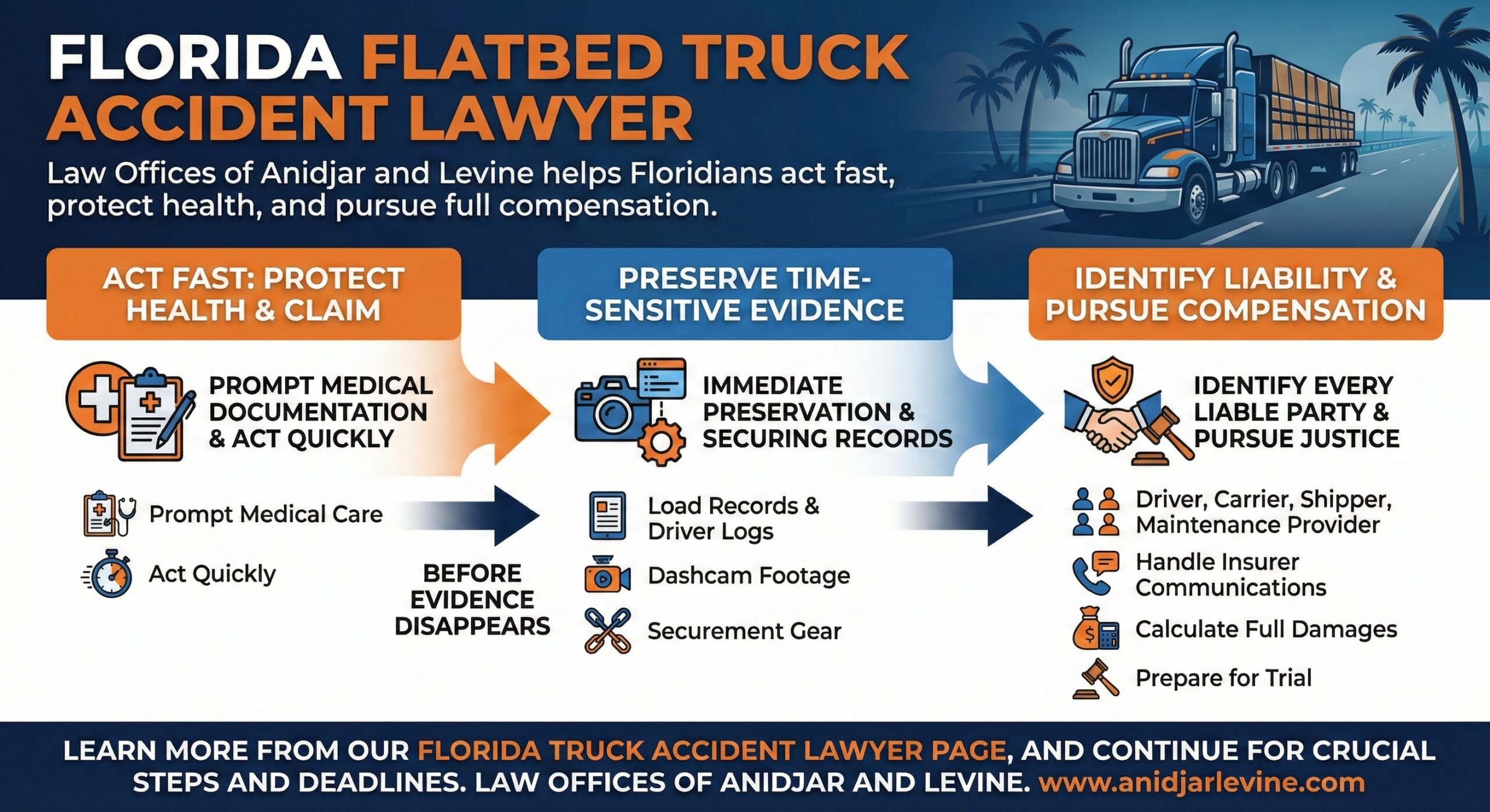 Florida Flatbed Truck Accident Lawyer