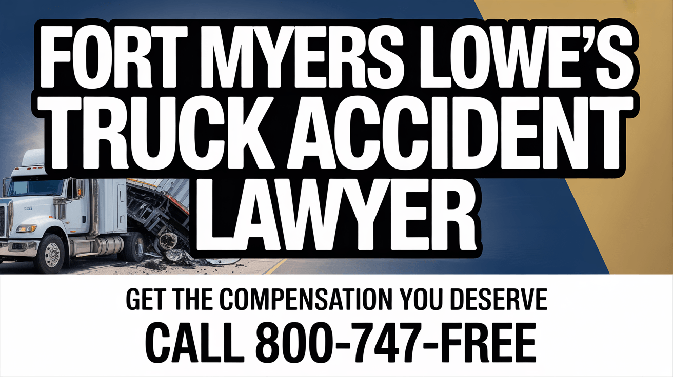 Abogado de Accidentes de Camiones Lowe's en Fort Myers
