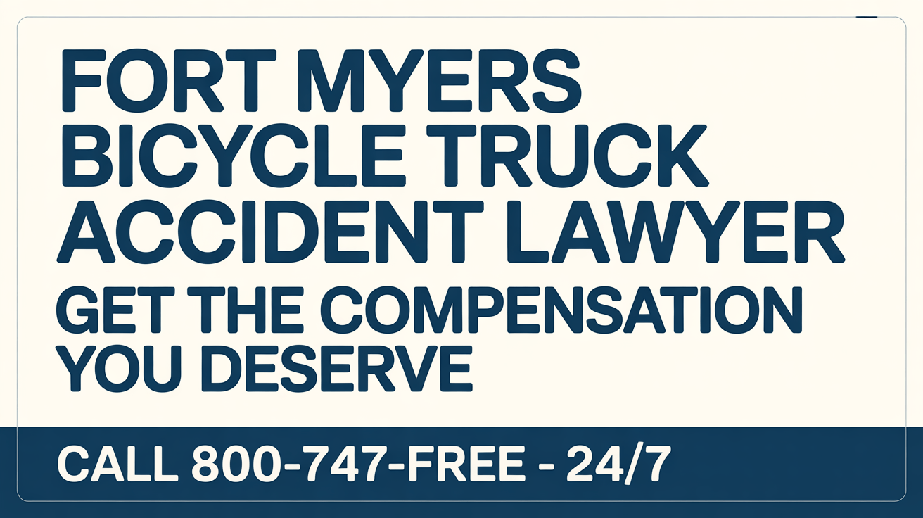 Abogado de Accidentes de Bicicleta y Camión en Fort Myers