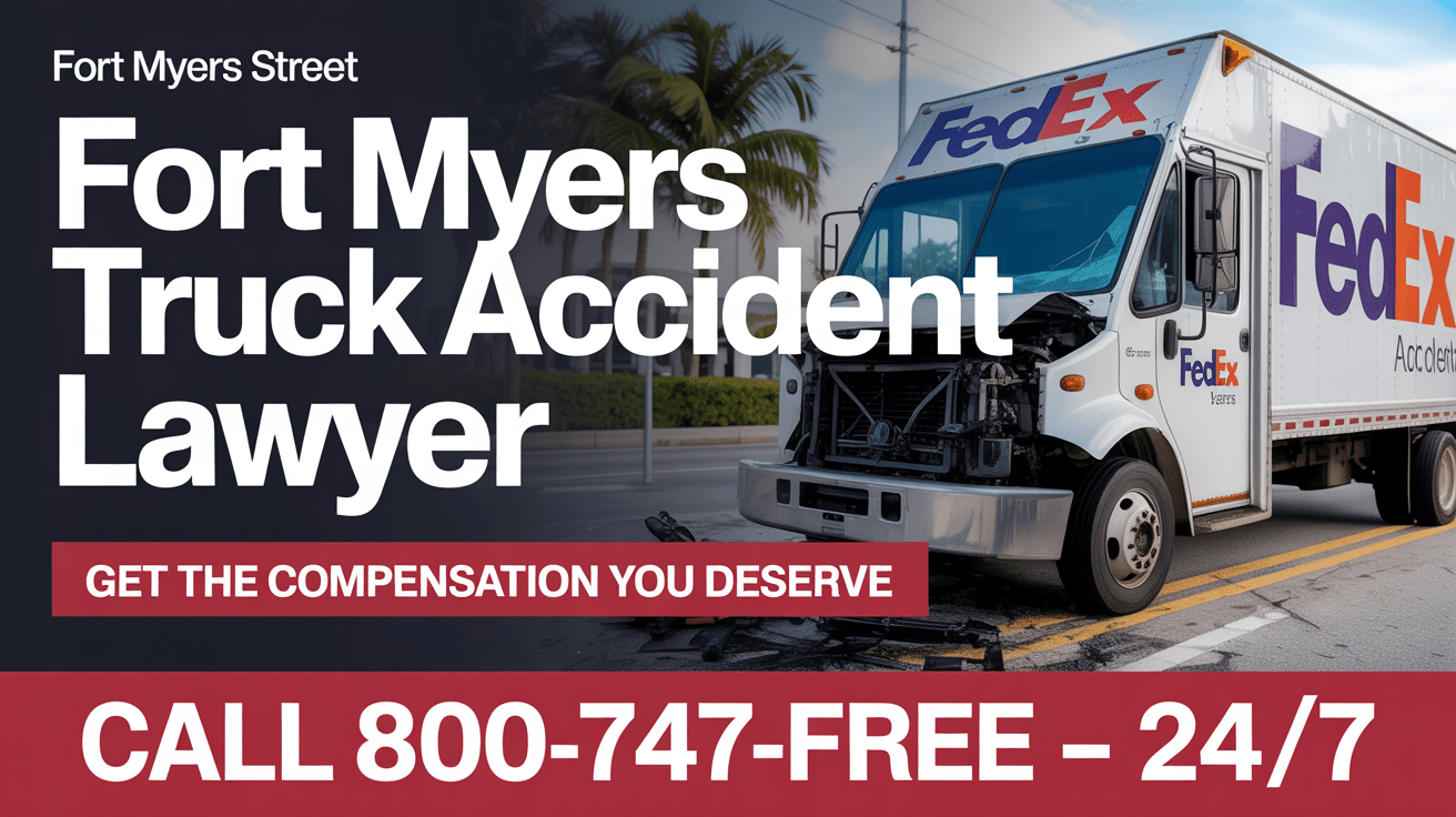 Abogado de accidentes de camiones FedEx en Fort Myers