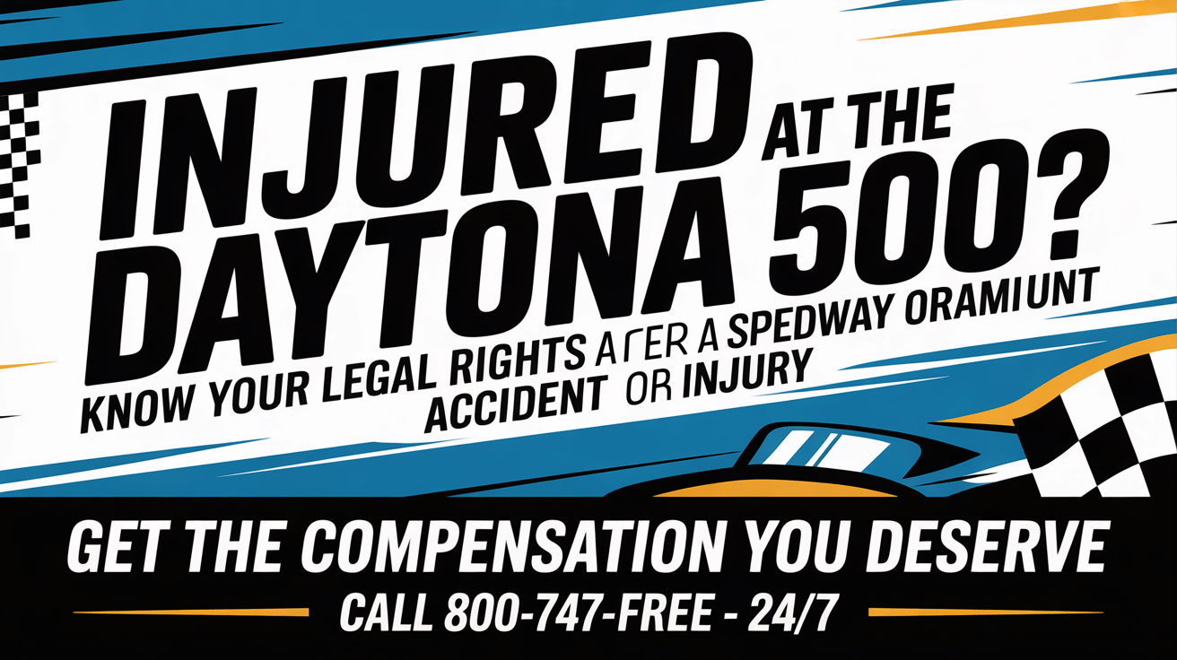 Injured at the Daytona 500? Know Your Legal Rights After a Speedway Accident or Injury