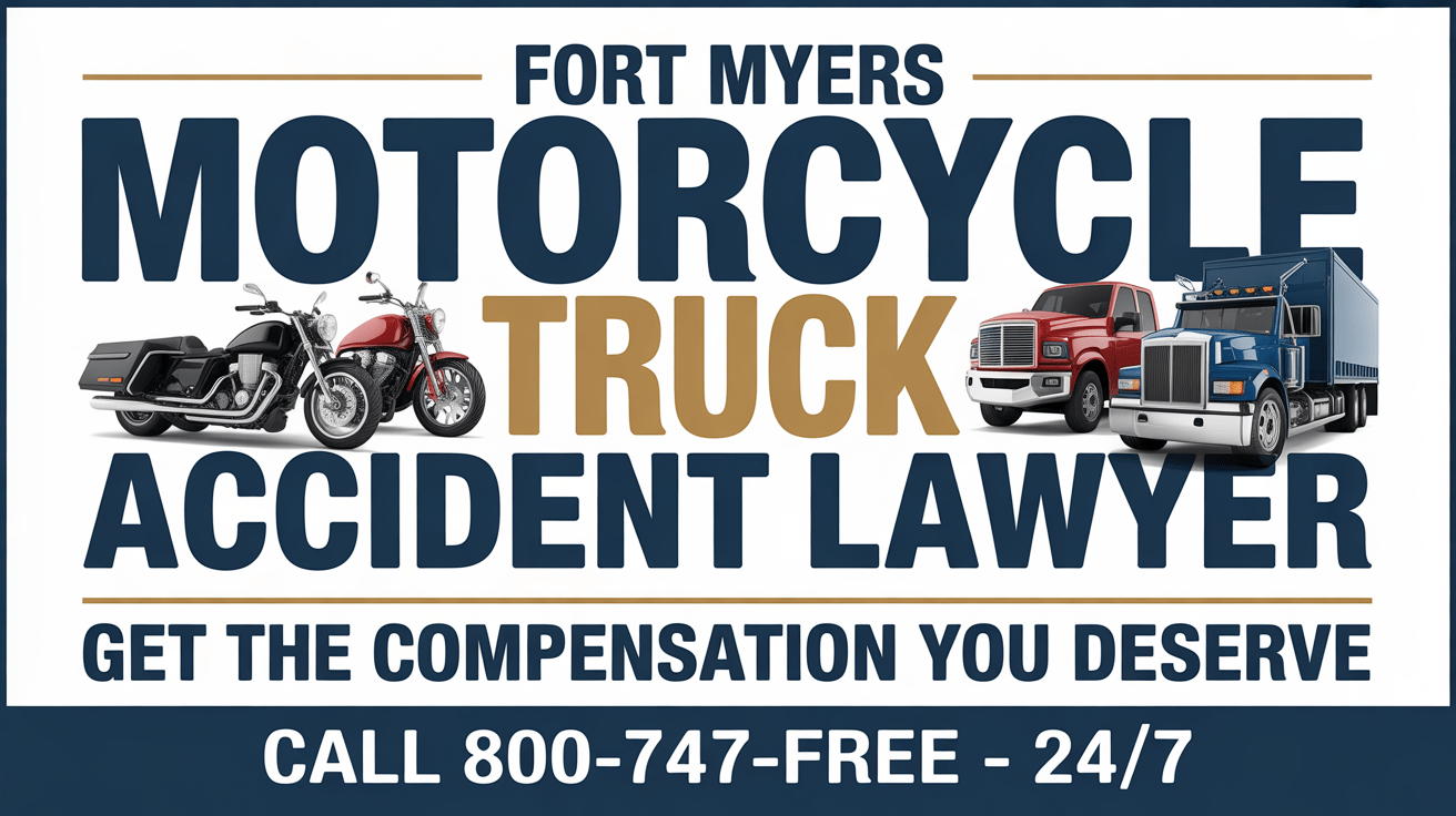 Cómo puede ayudarle un abogado de accidentes de motocicleta y camión en Fort Myers