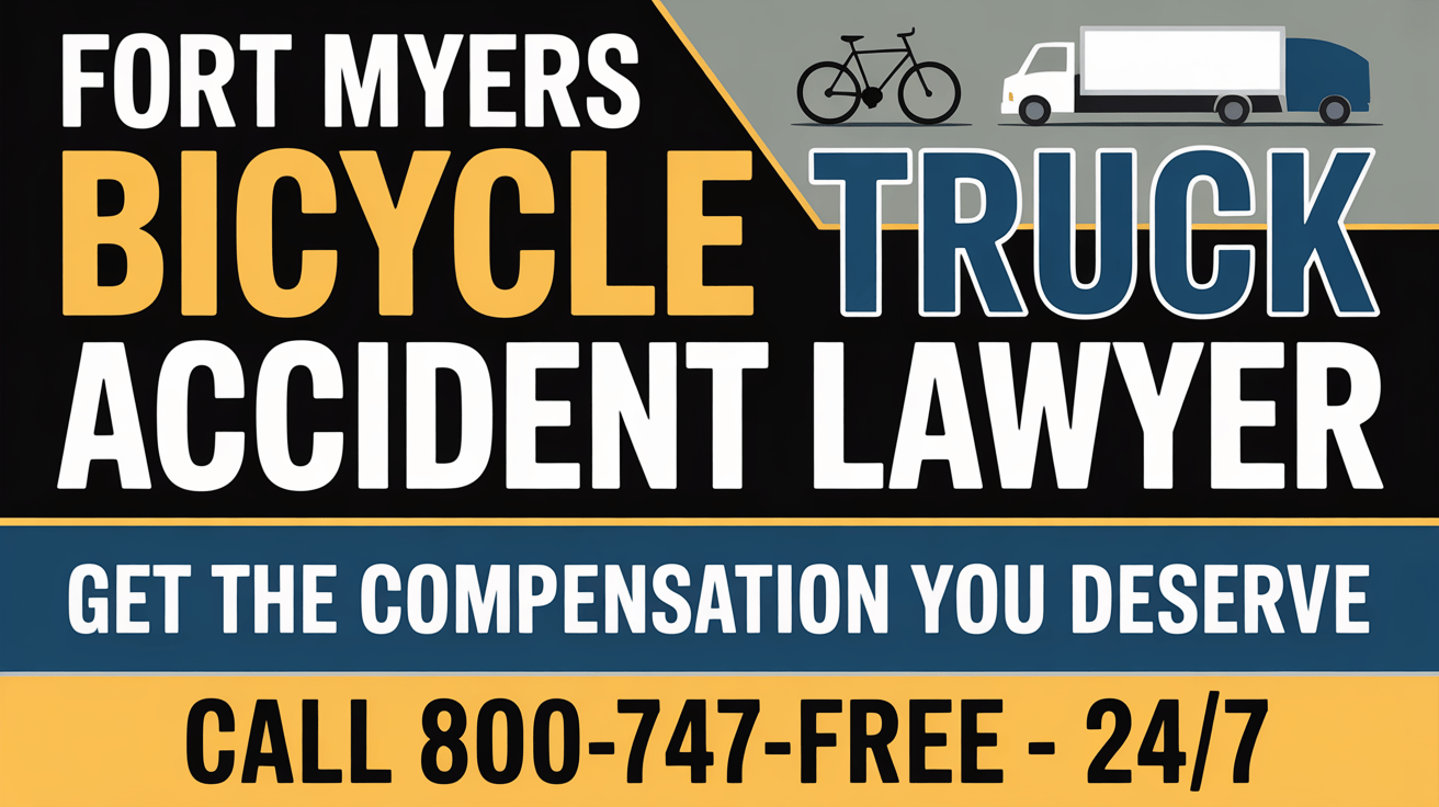 Abogado de Accidentes de Bicicleta y Camión en Fort Myers