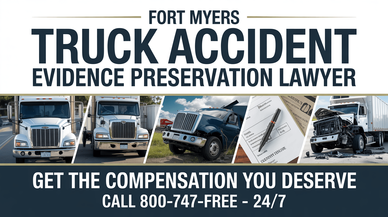 Abogado de Preservación de Evidencia en Accidentes de Camiones en Fort Myers