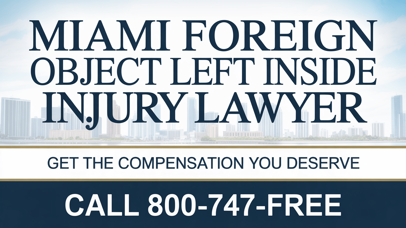 Miami Foreign Object Left Inside Injury Lawyer
