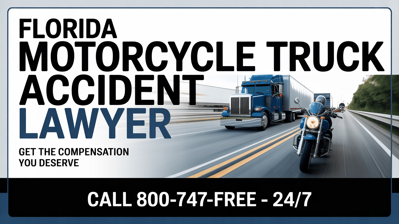 Abogado de Accidentes en Florida entre Motocicleta y Camión