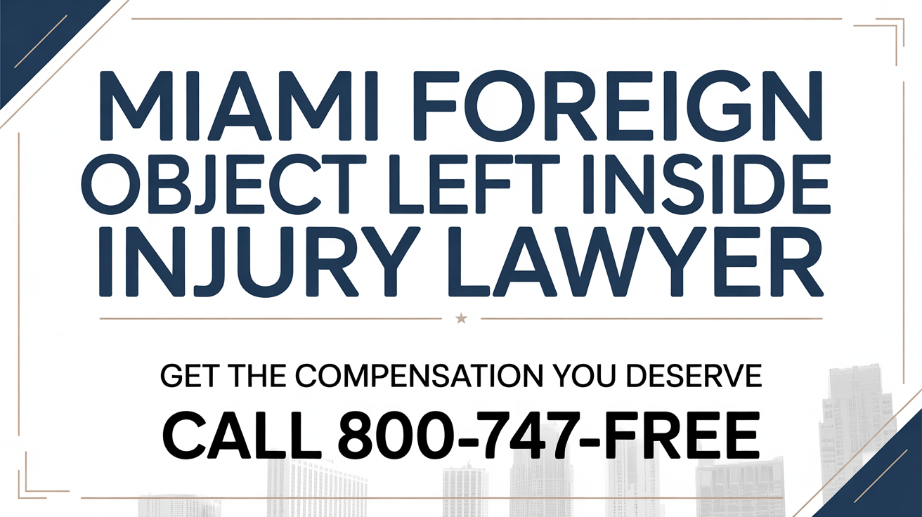 Miami Foreign Object Left Inside Injury Lawyer