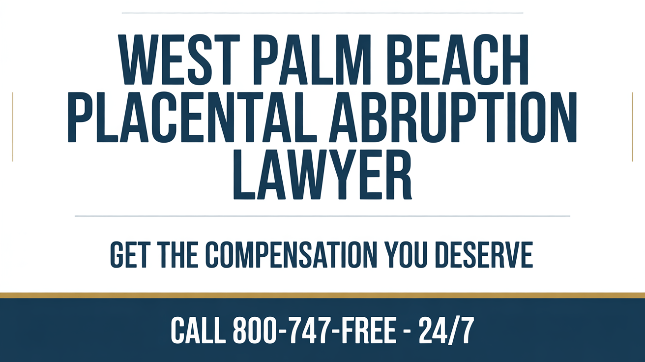 Abogado de desprendimiento placentario en West Palm Beach