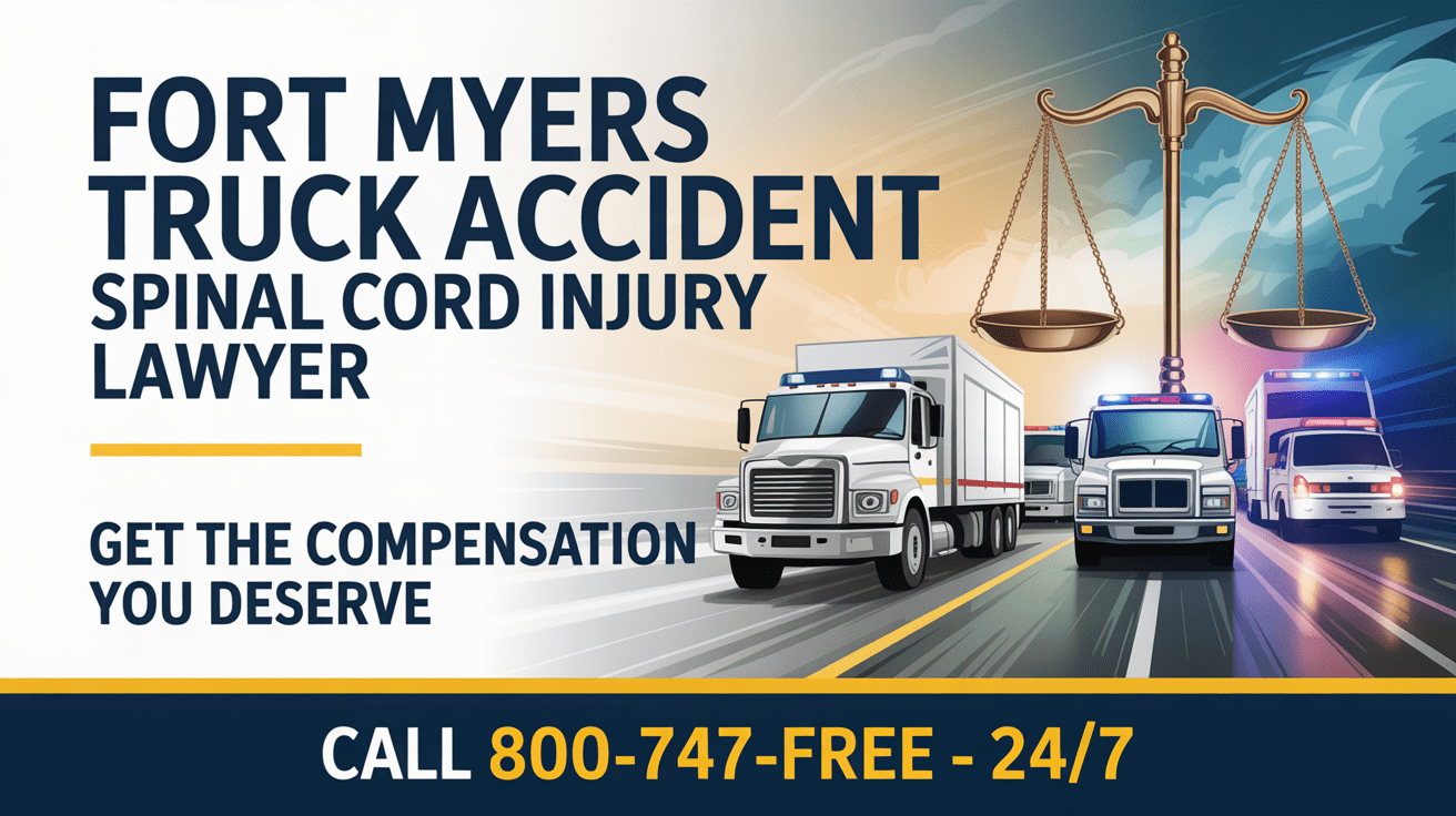 Abogado de lesiones en la médula espinal en accidentes de camiones en Fort Myers
