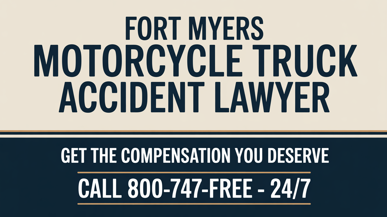 Abogado de Accidentes de Motocicleta y Camiones en Fort Myers