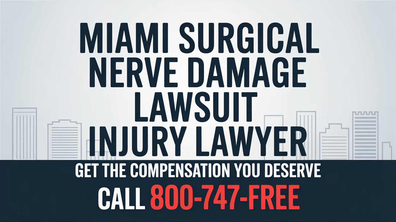 Abogado de daños nerviosos quirúrgicos en Miami