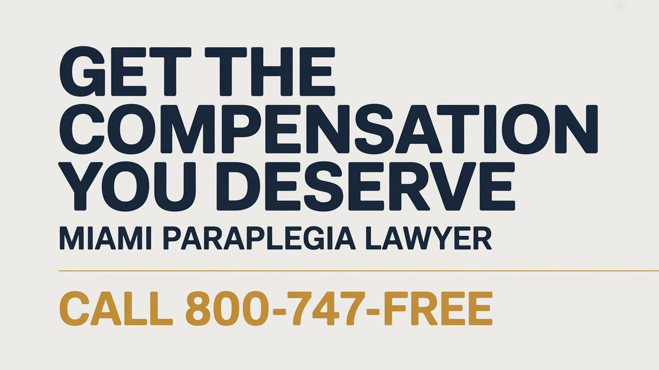 Miami Paraplegia Injury Lawyer