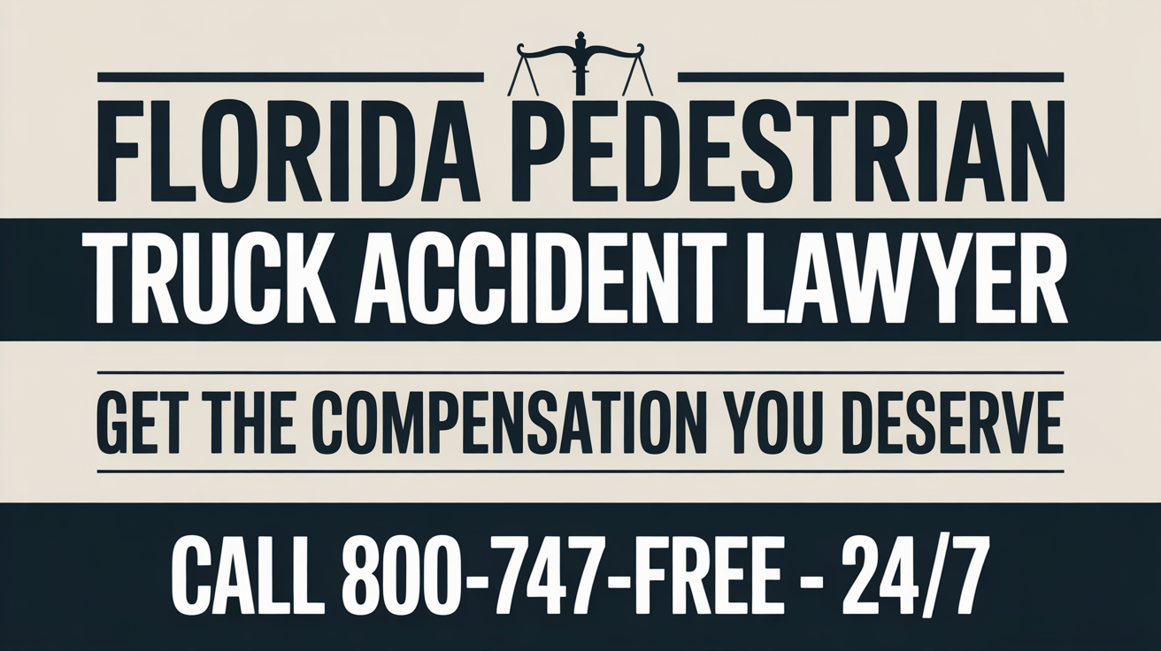 Florida Pedestrian Truck Accident Lawyer