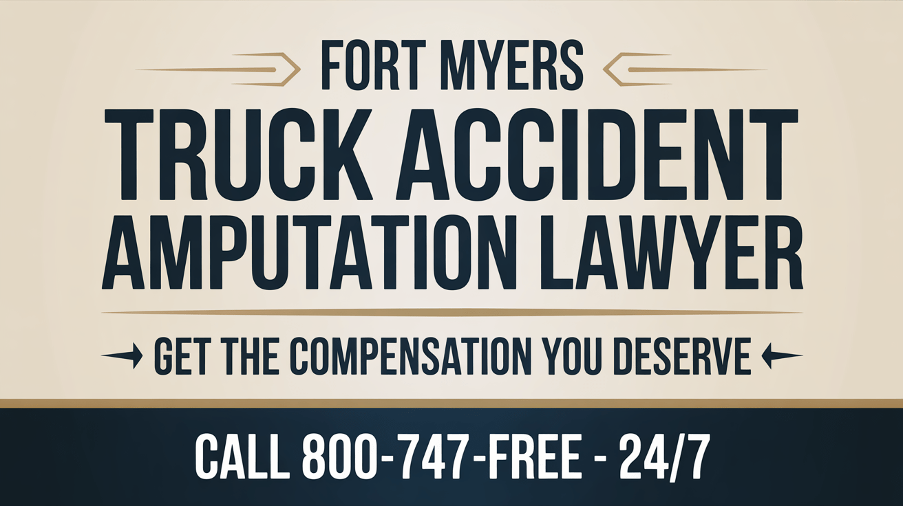 Abogado de Amputaciones por Accidentes de Camión en Fort Myers