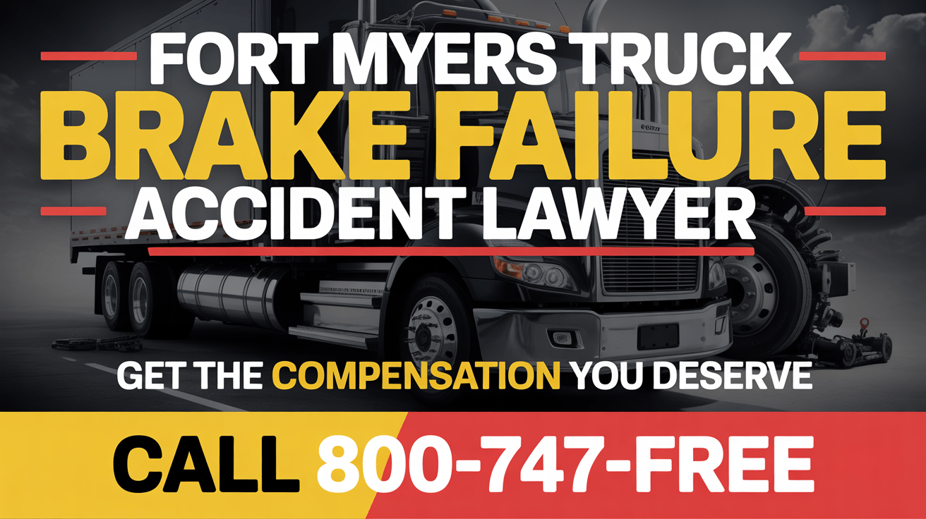 Abogado de accidentes por fallo de frenos de camión en Fort Myers