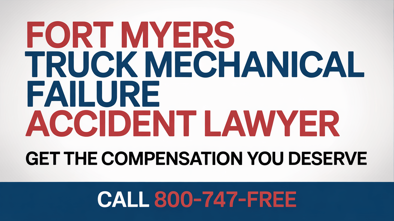 Fort Myers Truck Mechanical Failure Accident Lawyer