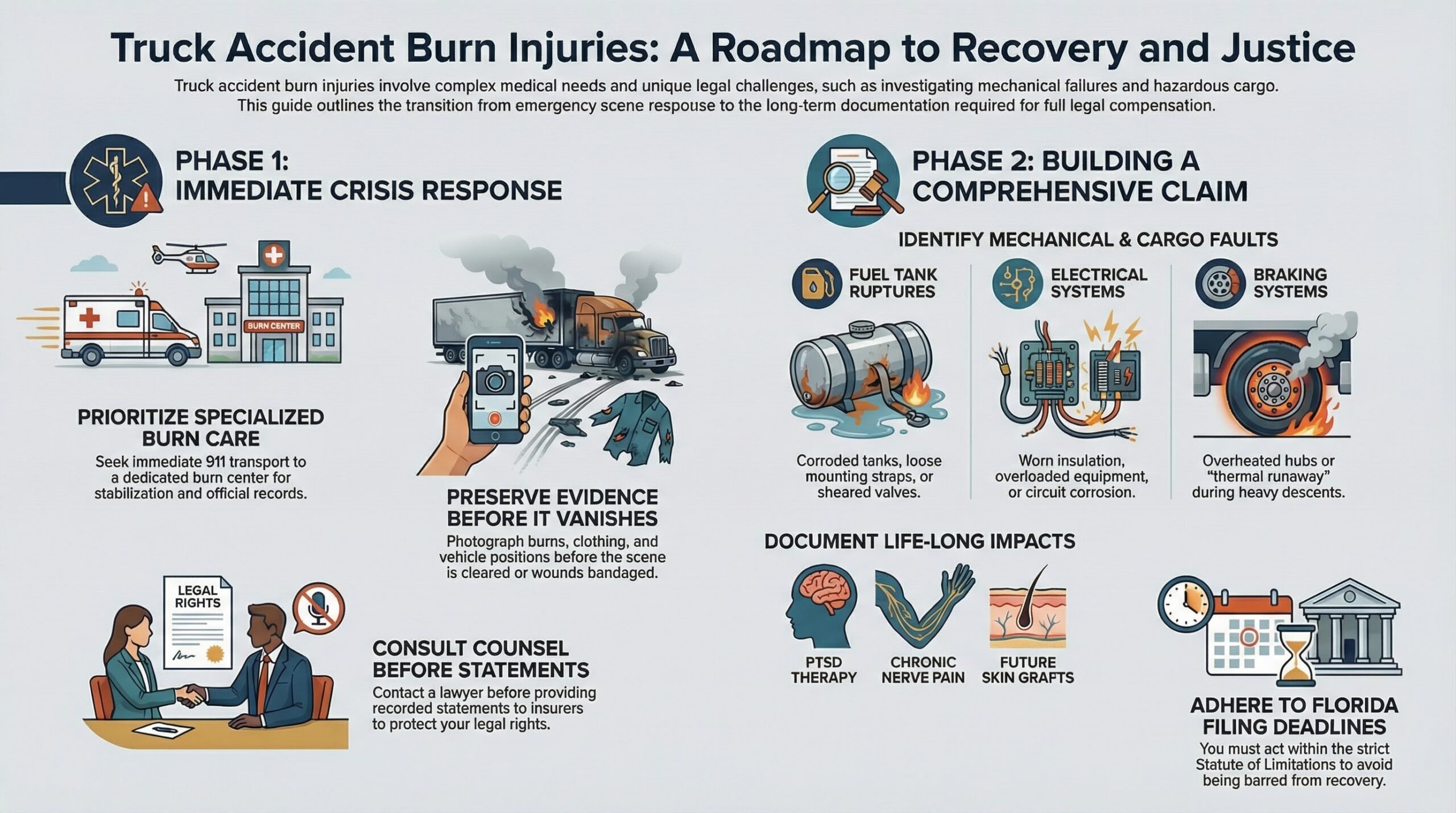 Fort Myers Truck Accident Burn Injury Lawyer