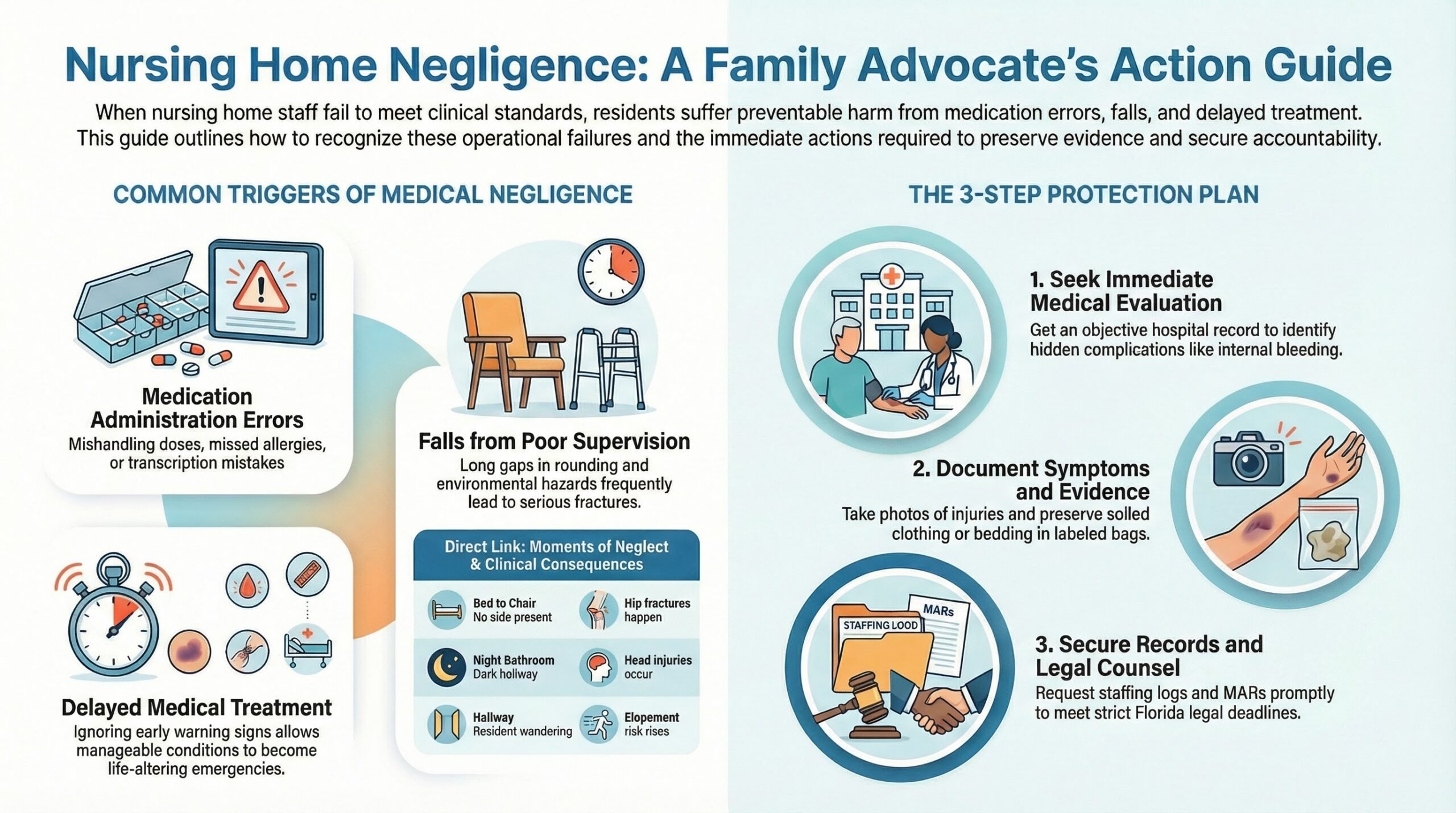 Abogado de lesiones por negligencia médica en residencias de ancianos en West Palm Beach