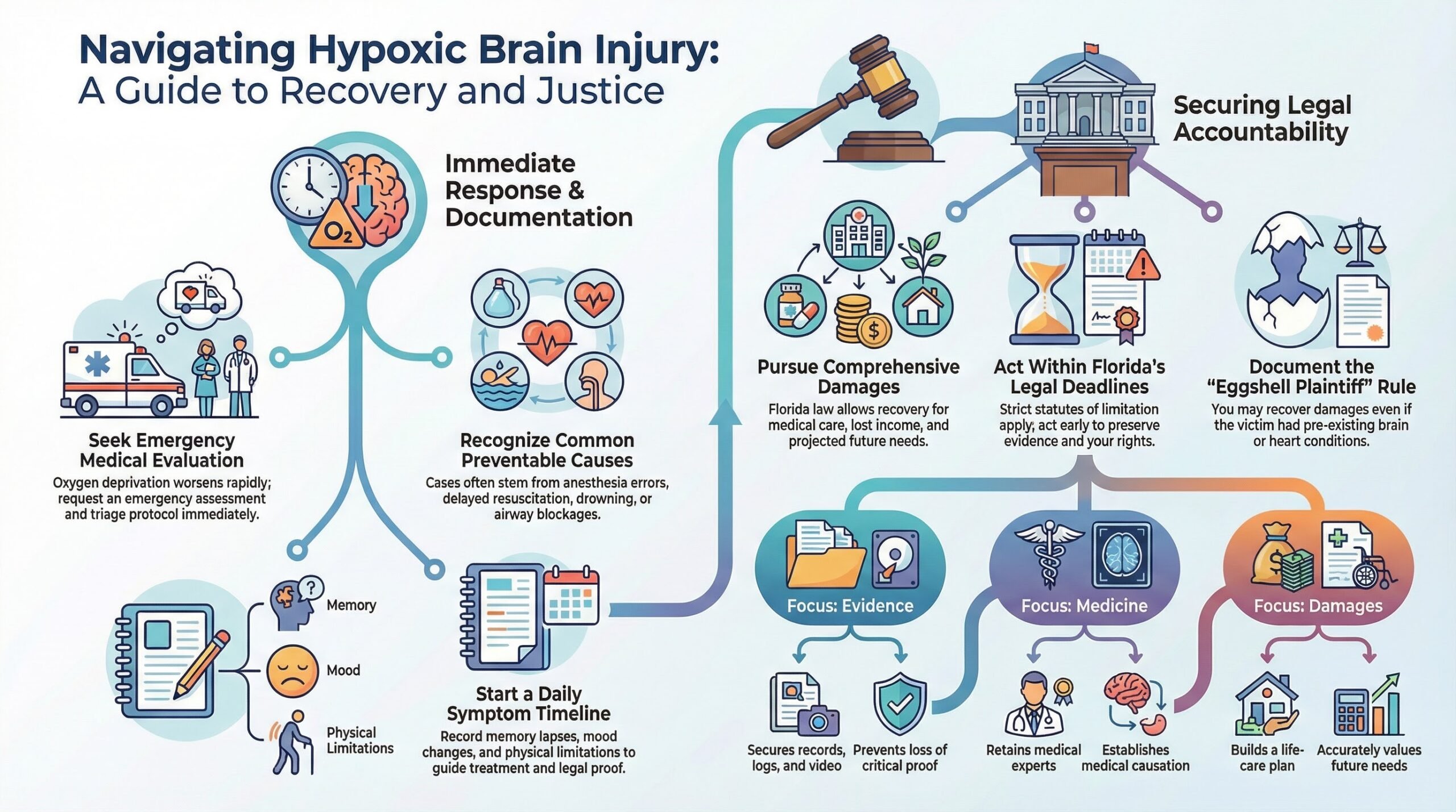 Guía de recuperación de lesión cerebral hipóxica