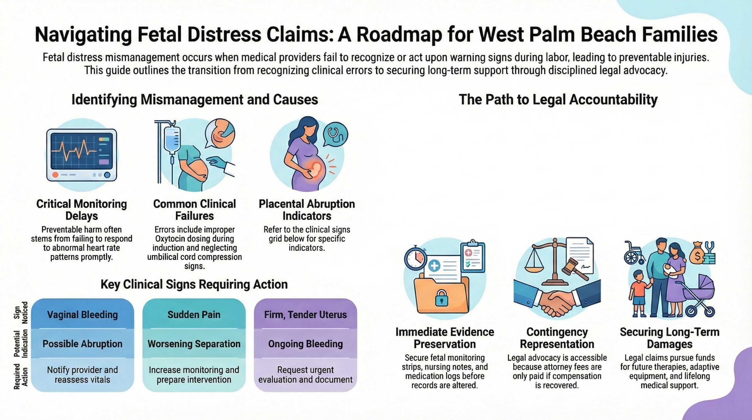 Abogado de Lesiones por Mala Gestión del Malestar Fetal en West Palm Beach