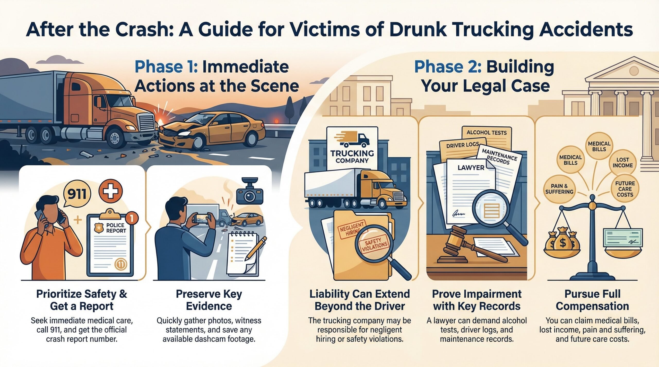 Guide for Trucking Accident Victims.