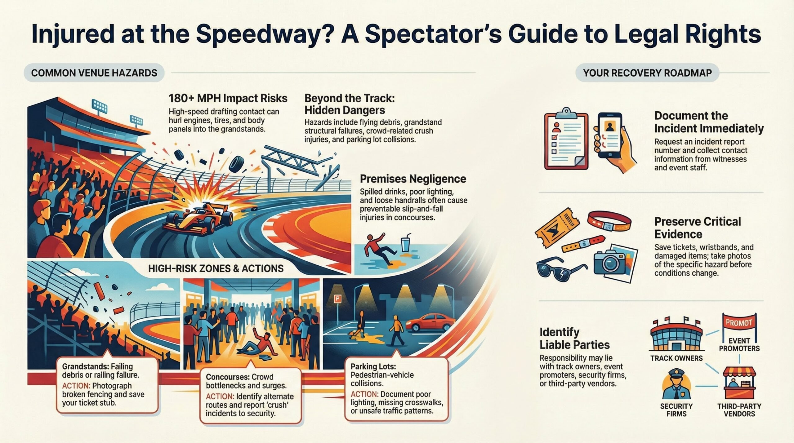 Injured at the Daytona 500? Know Your Legal Rights After a Speedway Accident or Injury