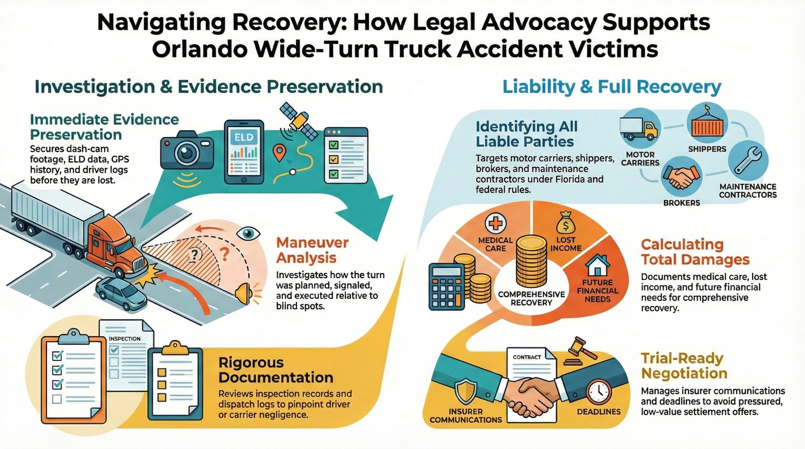 Orlando Wide-Turn Accident Recovery