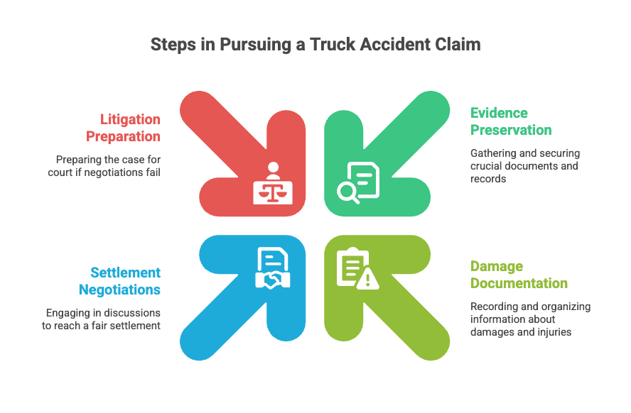 Steps in Pursuing a Truck Accident Claim
