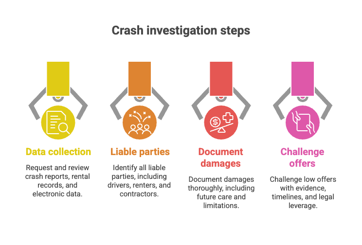 Crash investigation steps