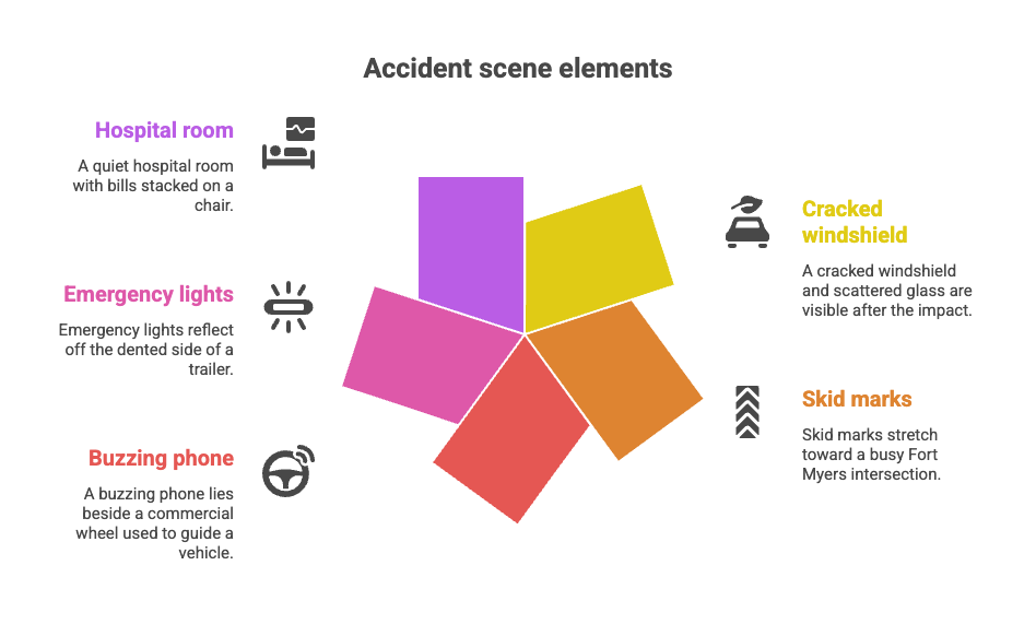 Accident scene elements