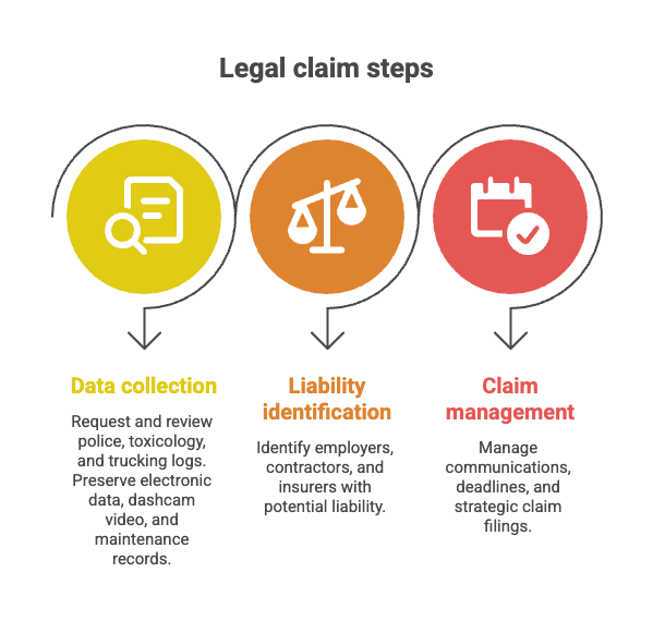 Legal claim steps